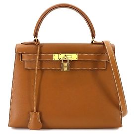 Hermès Bolsa Hermes Kelly 28 Marrom