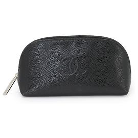 Chanel Coco Mark Black Kosmetiktasche Schwarz