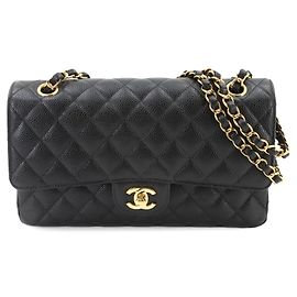 Bolsa de Ombro com Corrente Chanel Matelasse 25 Preto