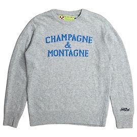 Autre Marque MC2 Saint Barth Champagne & Montagne Strickpullover Grau Grau