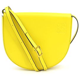 Bolsa Tiracolo em Couro Amarelo Loewe Amarelo