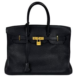 Hermès Borsa Hermes Birkin 35 Nero