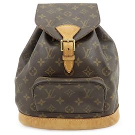 Louis Vuitton Vintage Montsouris Monogram Canvas MM Marron