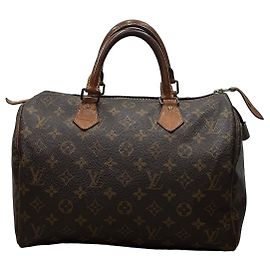 Louis Vuitton Speedy 30 Monogram toile castanho Marrom Monograma