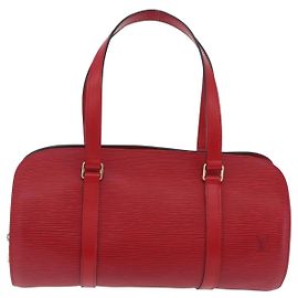 Louis Vuitton Soufflot Epi Leather MM Rosso