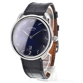 Hermès Hermes Arceau Quartz Stainless Steel and Alligator 40 Outro