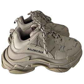 Sapatilhas Balenciaga Triple S Bege Bege