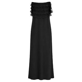 Givenchy Vestido bustier de renda preta Fall 2021 Preto