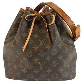 Borsa a tracolla Louis Vuitton Monogram Petit Noé Marrone
