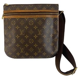 Borsa a tracolla Louis Vuitton Monogram Pochette Bosphore Marrone