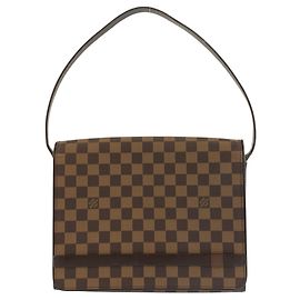 Borsa a tracolla Louis Vuitton Damier Tribeca Carre Marrone