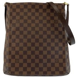 Bolsa Tiracolo Louis Vuitton Damier Musette Marrom