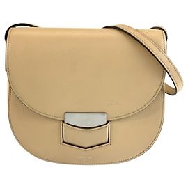 Céline Celine Small Trotter Shoulder Bag Pochette Beige