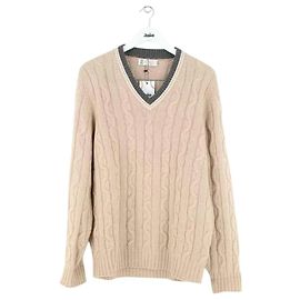 Brunello Cucinelli Kaschmirpullover beige Herren L Beige