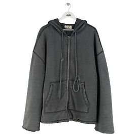 Acne Studios Cardigan Anthrazit Baumwolle Anthrazitgrau