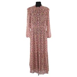 Vestido Ba&Sh beige de viscosa Beige