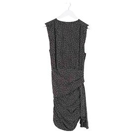 Autre Marque Vestido de seda negro Saint Laurent Negro