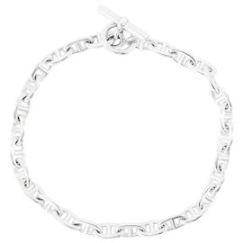 HERMÈS - Collar Hermès Chain d'Ancre GM en plata Plata