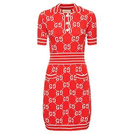 GUCCI - Vestido Gucci em algodão vermelho (L) Vermelho