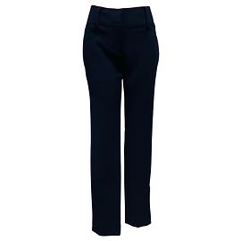 Off White Calças de lã stretch azul marinho Off-White Azul marinho