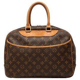 Brown Louis Vuitton Monogram Deauville Handbag Brown