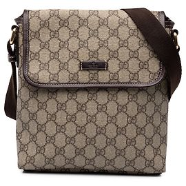 Bolsa Tiracolo Gucci GG Supreme Bege Bege