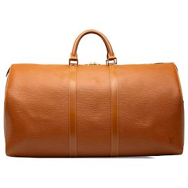 Louis Vuitton Epi Keepall 55 Reisetasche Braun Braun