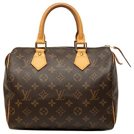 Sac Boston Louis Vuitton Monogram Speedy 25 Marron Marron