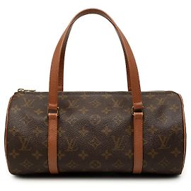 Brown Louis Vuitton Monogram Papillon 30 Handbag Brown
