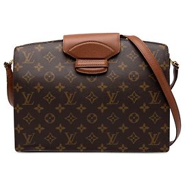 Bolso bandolera Louis Vuitton Monogram Courcelles Marrón Castaño