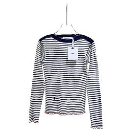 Dior Striped Cotton Top with Lucky Star Buttons Other