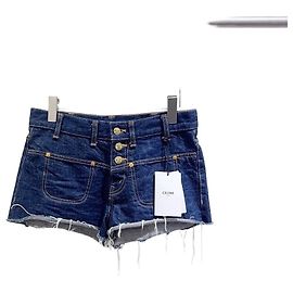 Shorts de denim azul Céline Outro