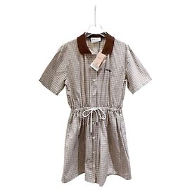 Vestido Miu Miu de Cuadros de Algodón Otro