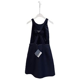 Prada Black Cotton Dress with Bow Size 40 Other