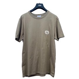 Camiseta Dior Khaki de algodón bordada M Otro