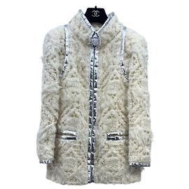Chanel Jacke aus beige Tweed Größe 34 Andere