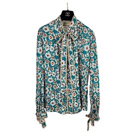 Camicia Gucci con Fiocco Floreale in Cotone Altro