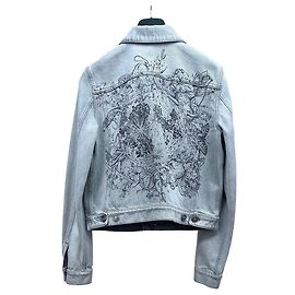 Jaqueta Dior em denim azul Animal Collection Outro