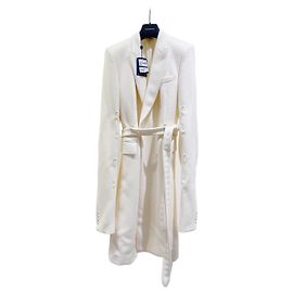 Louis Vuitton Wool Coat Ecru Other