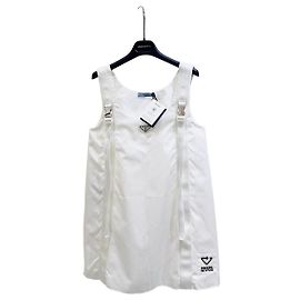 Vestido Prada Blanco de Algodón Otro