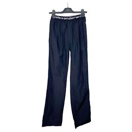 Pantalones Alexander Wang Navy de Algodón XS Otro