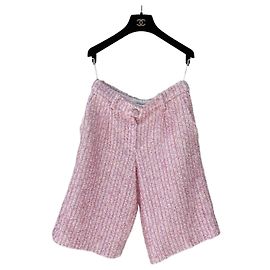 Shorts Chanel em tweed rosa Outro