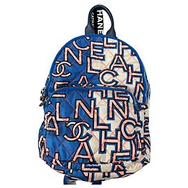 Sac à dos Chanel en tissu graffiti néon Autre