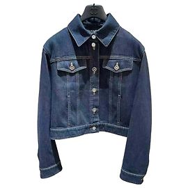 Chanel Blue Denim Jacket FR 36 Other