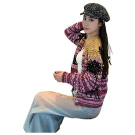 Chanel Color-Block Cardigan mit Paillettenstickerei Andere