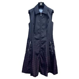 Prada Kleid mit Hahnentritt im Farbverlauf aus Polyamid Andere