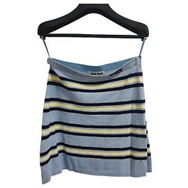 Gonna in maglia Miu Miu a righe blu e bianche Altro