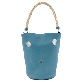 Hermès Borsa Hermes Mainjoire MM Blue Jean Blu