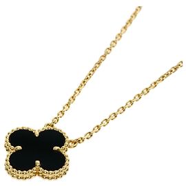 Collana Van Cleef & Arpels Alhambra Onyx D'oro