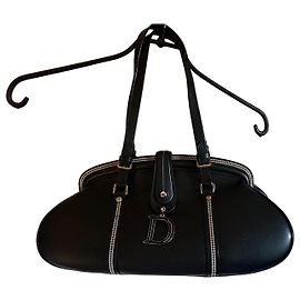 Bolso Christian Dior Detective de piel negra Negro